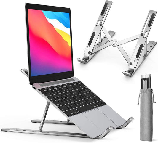 Cooling Laptop Stand Showing Airflow Design for Heat Dissipation and Spine Protection