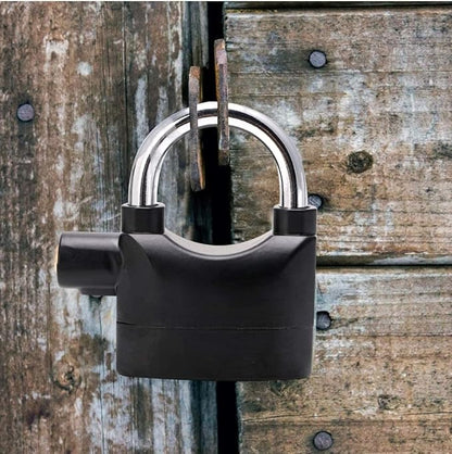 Waterproof Motion Sensor Padlock with 110dB Loud Alarm System for Gates