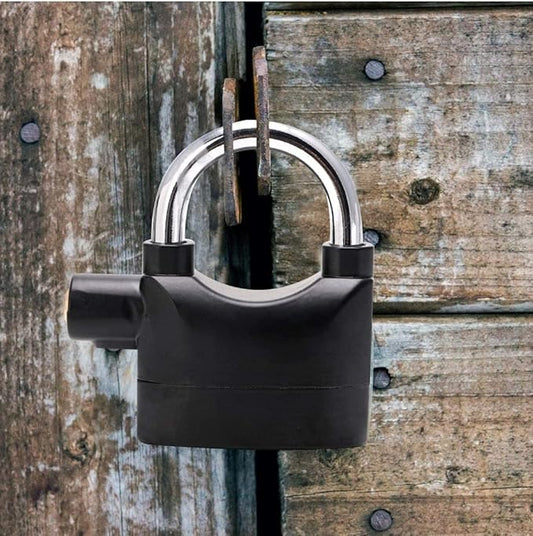 Waterproof Motion Sensor Padlock with 110dB Loud Alarm System for Gates