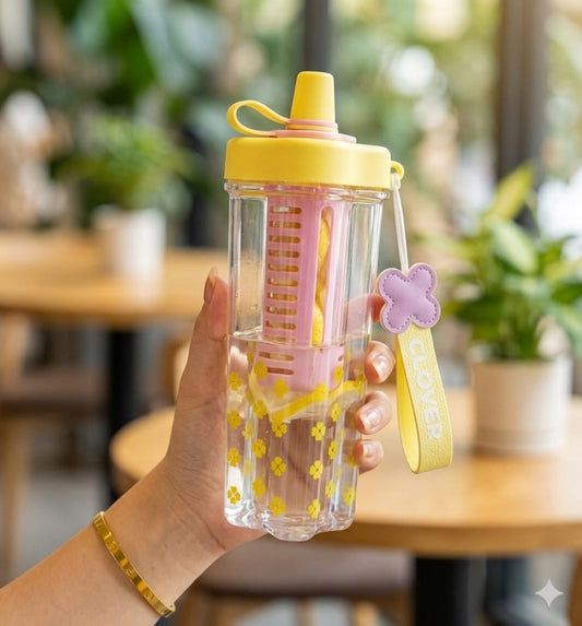 BPA-Free Square Star Shaped Kids Water Bottle for School and Travel - Leak-Proof Sipper