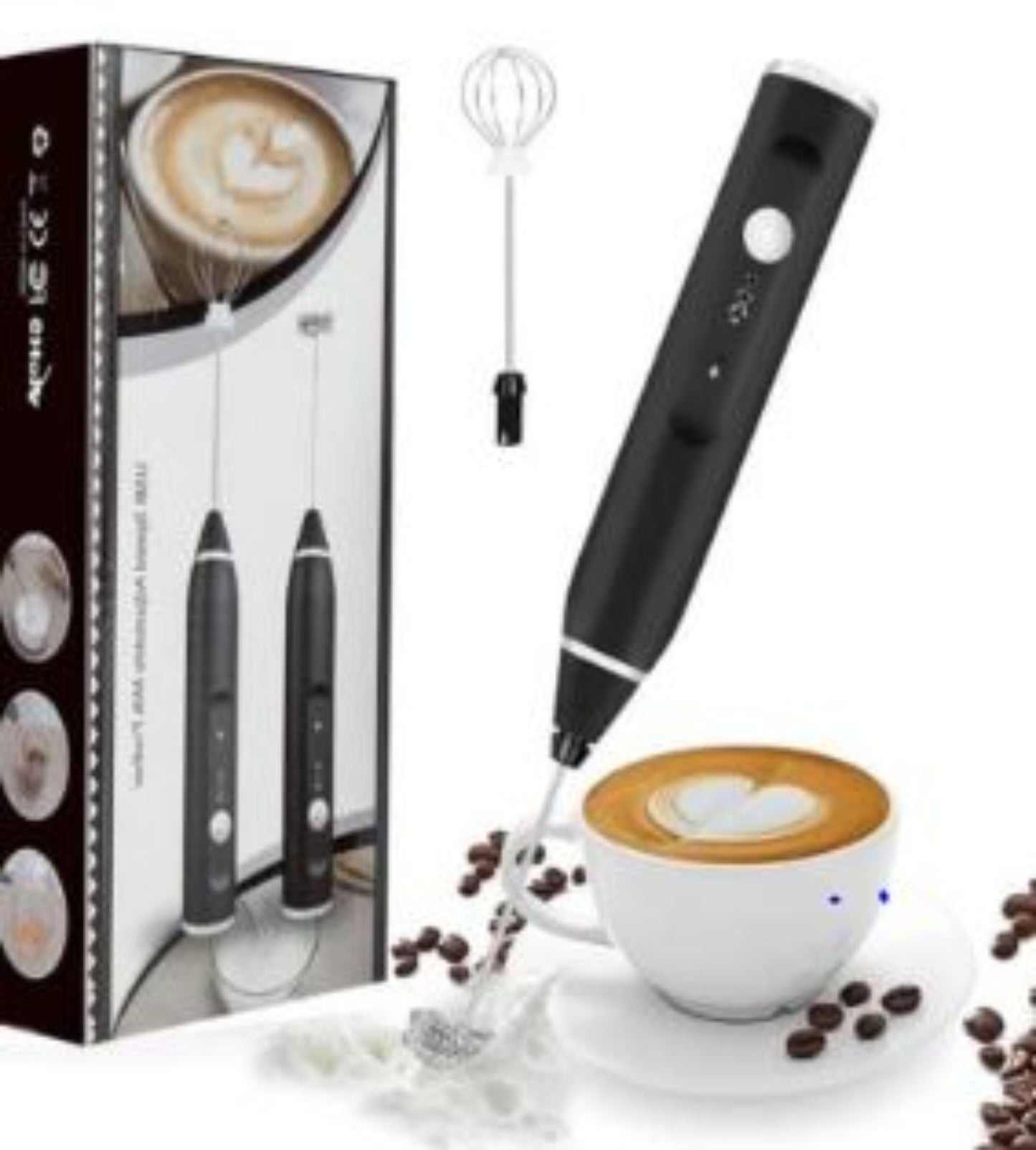 Rechargeable Electric Coffee Beater | Handheld Milk Frother for Latte