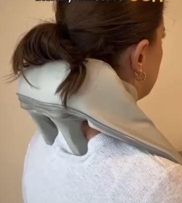 Close-up of 6D kneading massage nodes designed to simulate human hand massage.