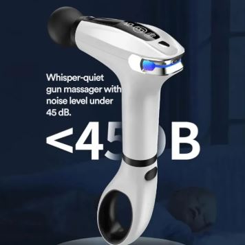 Fascial Gun Pro Professional Muscle Massager with LCD Display and 4 Massage Heads