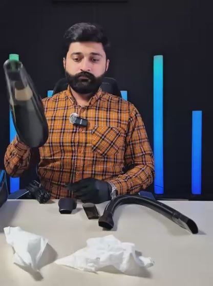 High-Power Portable Car Vacuum Cleaner - Cordless Handheld Vacuum with Strong Suction - 1linkcart Car Interior Cleaning Tool