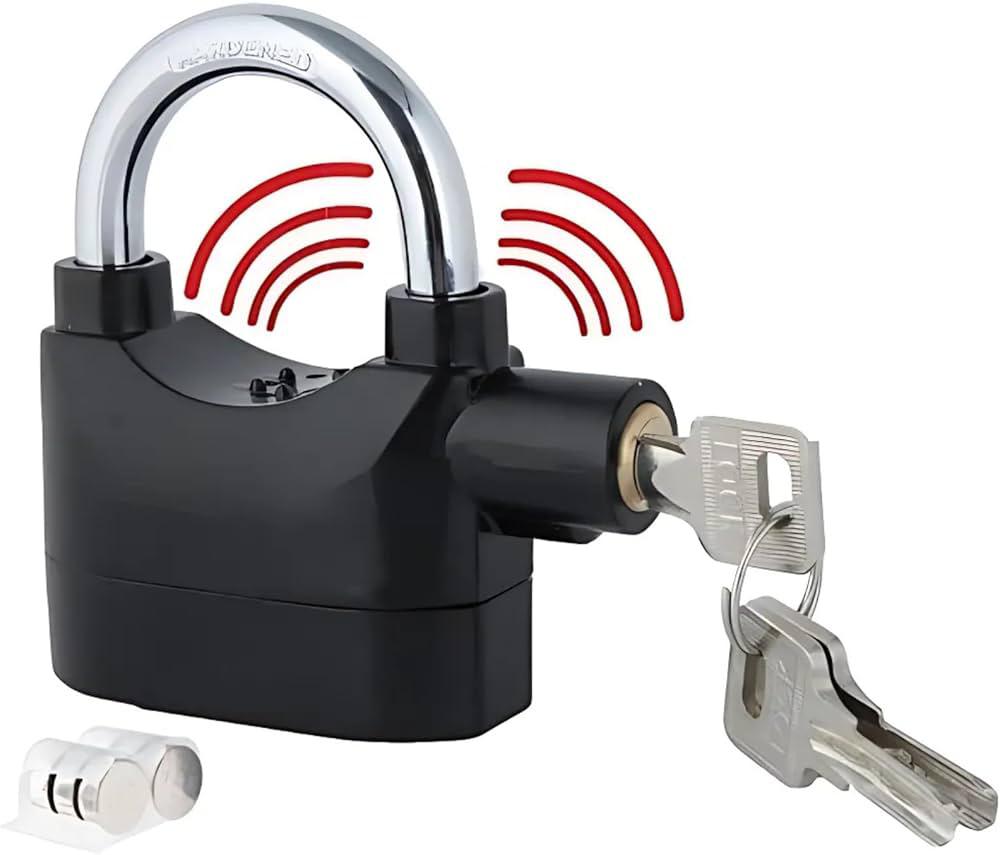 Heavy Duty Anti-Theft Siren Alarm Lock for Motorcycle and Cycle Security