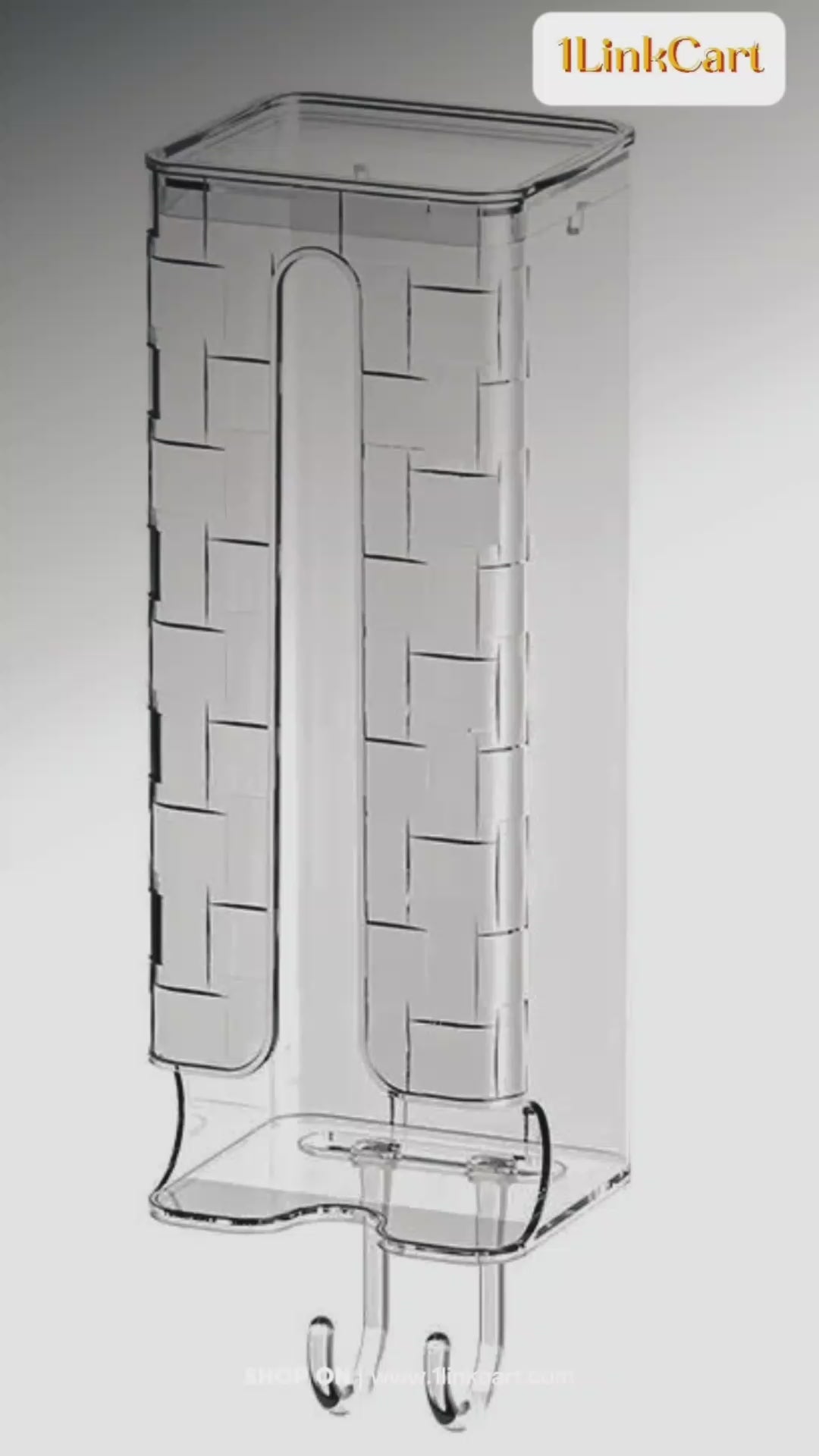 Minimalist Modern Wall-Mounted Dispenser for Easy Access to Cleaning Rags and Socks