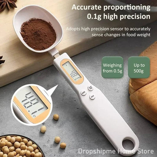 High-Precision Digital Measuring Spoon Scale – 500g/0.1g Smart Electronic Kitchen Weight Scale
