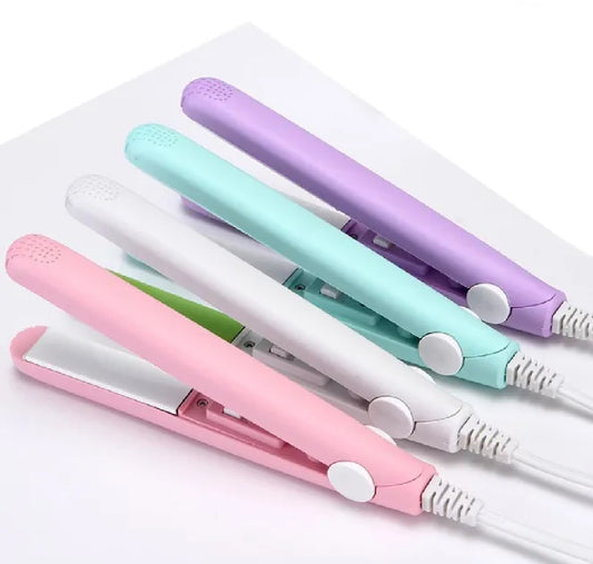 Nova mini hair straightener light blue portable model